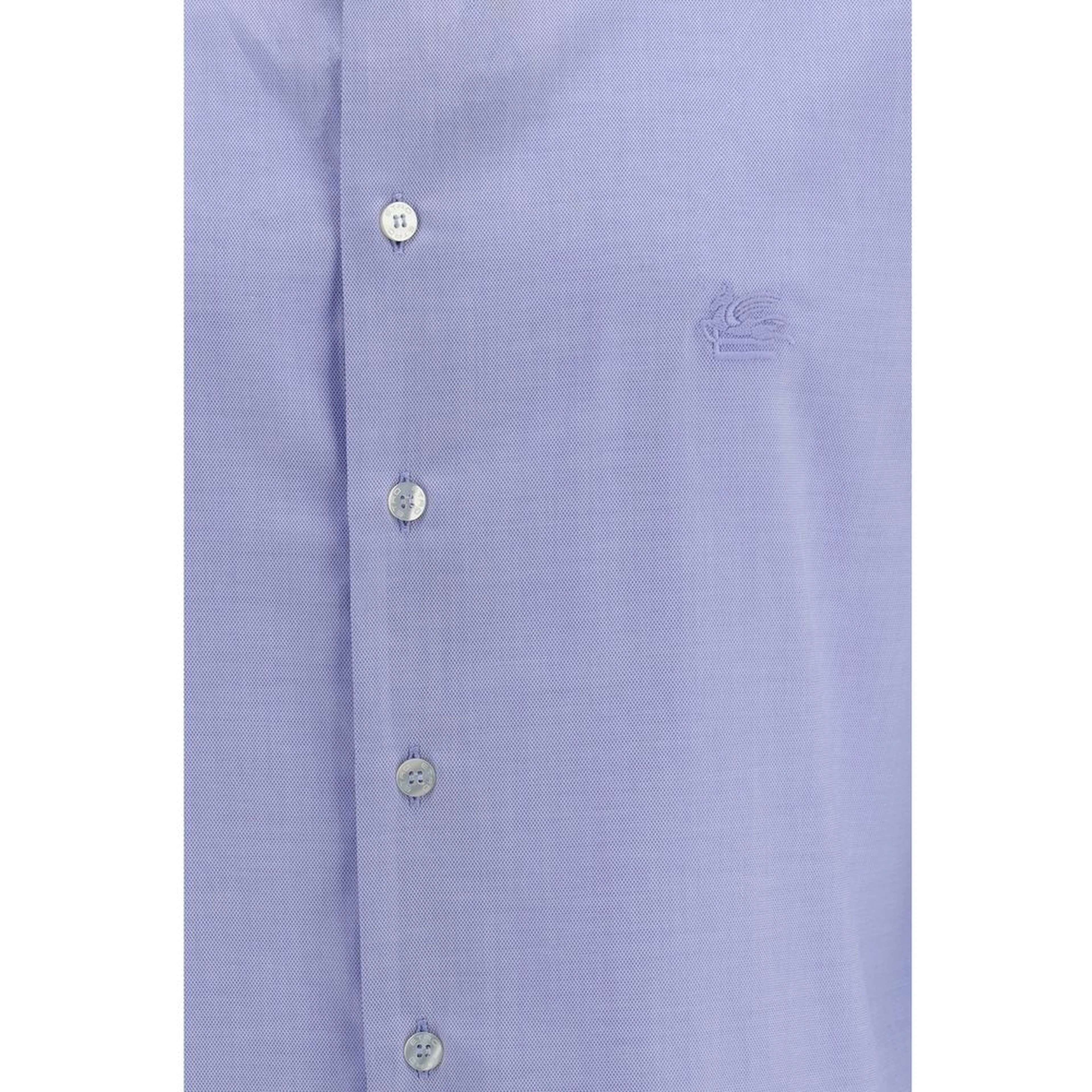 Blue Cotton Dress Shirt