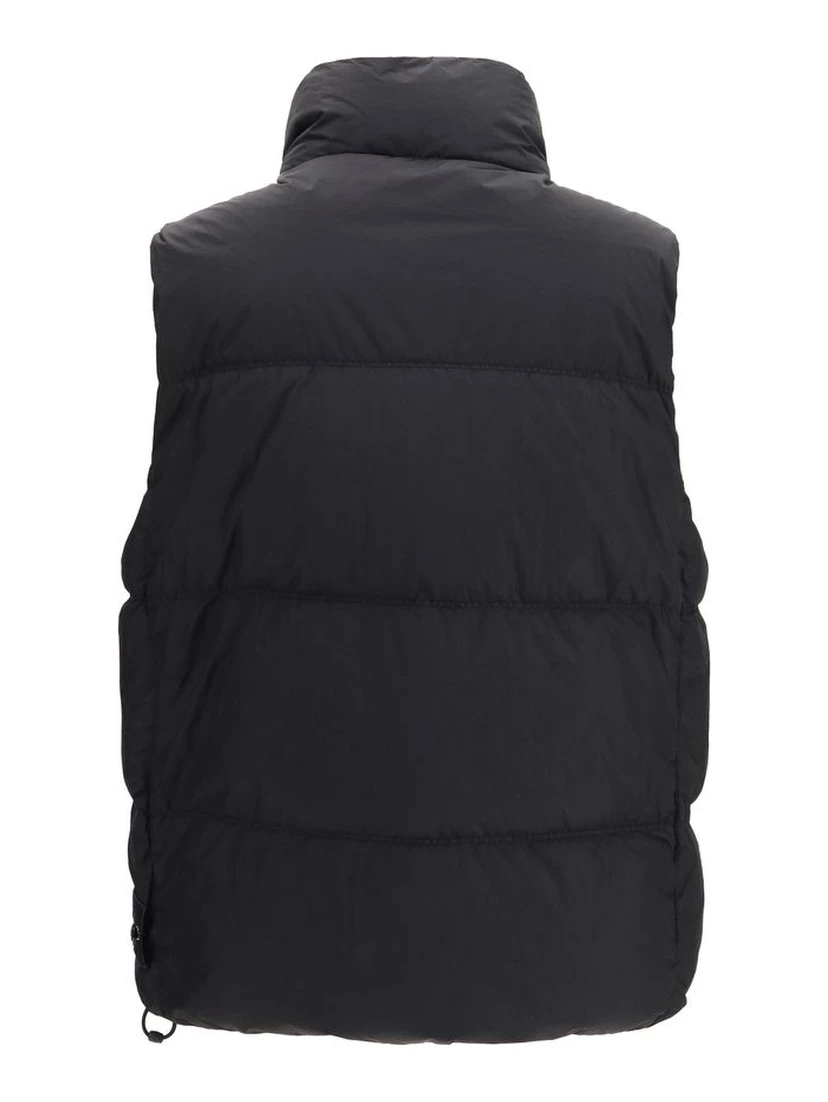 Black Goose Down Sleeveless Jacket