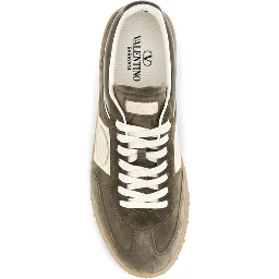 Bicolor Calf Leather Bos Taurus Low Top Sneakers