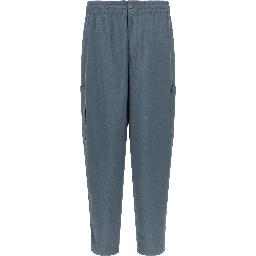 Gray Wool Cargo Pants