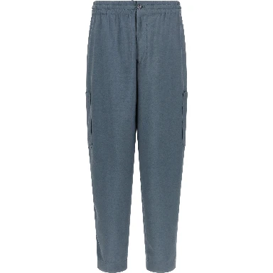Gray Wool Cargo Pants