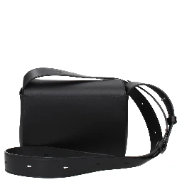 Black Leather Crossbody Bag