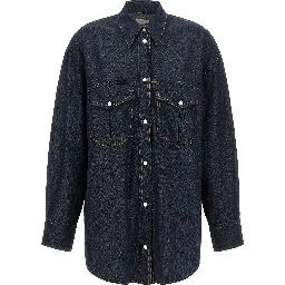 Blue Cotton Blouse