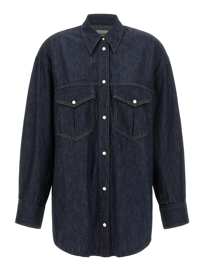 Blue Cotton Blouse
