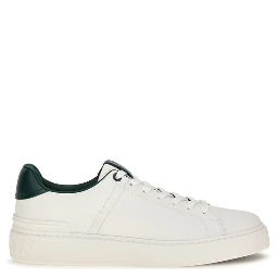 White Calf Leather Bos Taurus Sneakers
