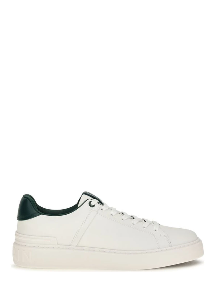 White Calf Leather Bos Taurus Sneakers