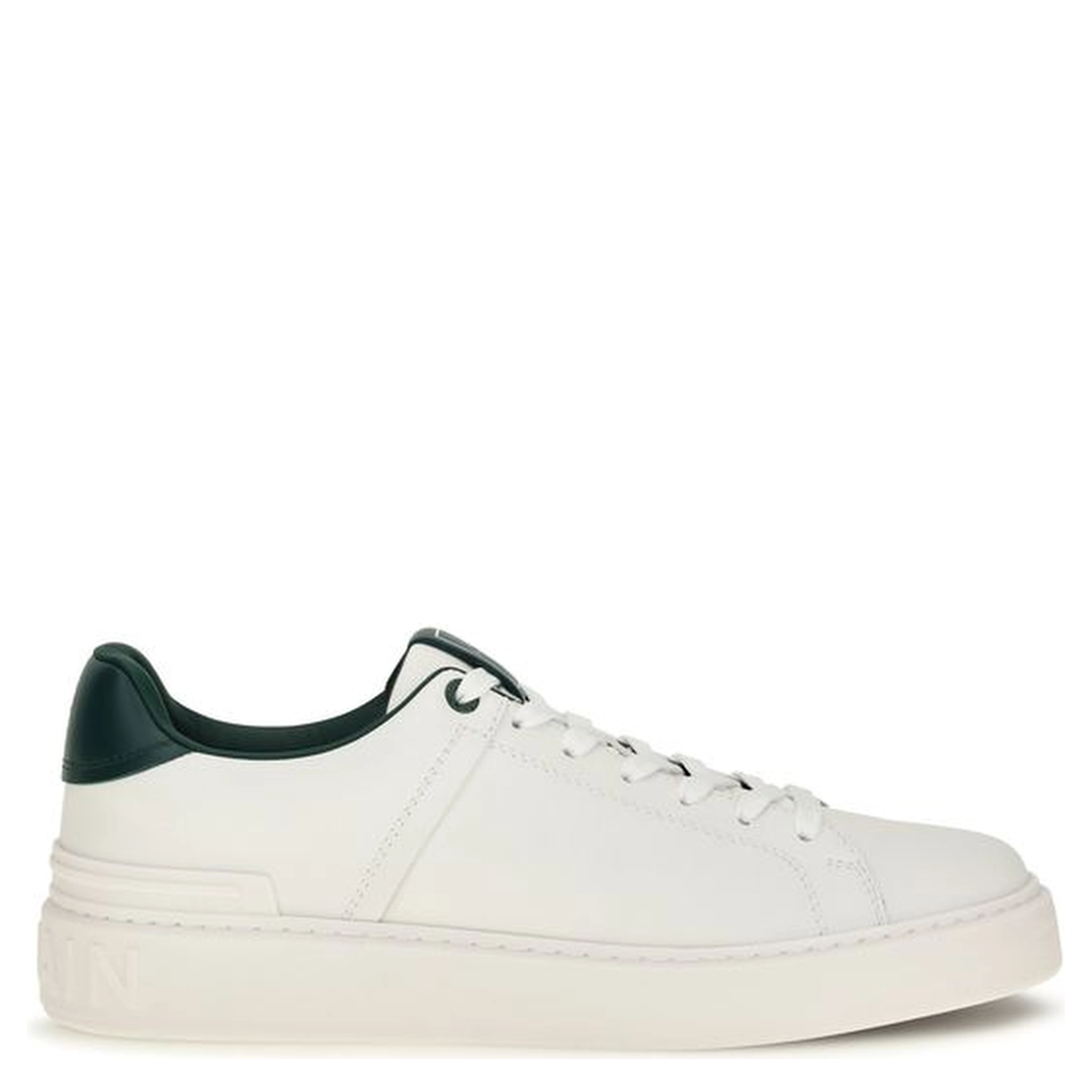 White Calf Leather Bos Taurus Sneakers