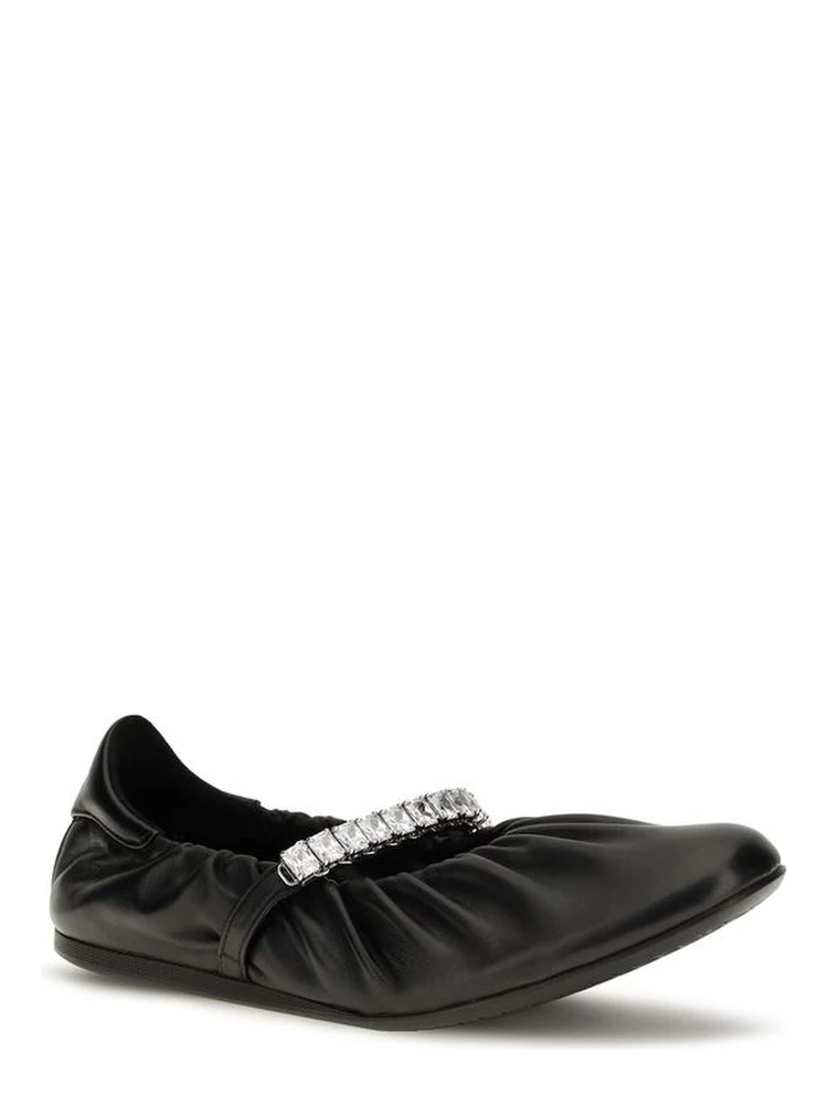 Black Calf Leather Bos Taurus Ballet Flats alternative