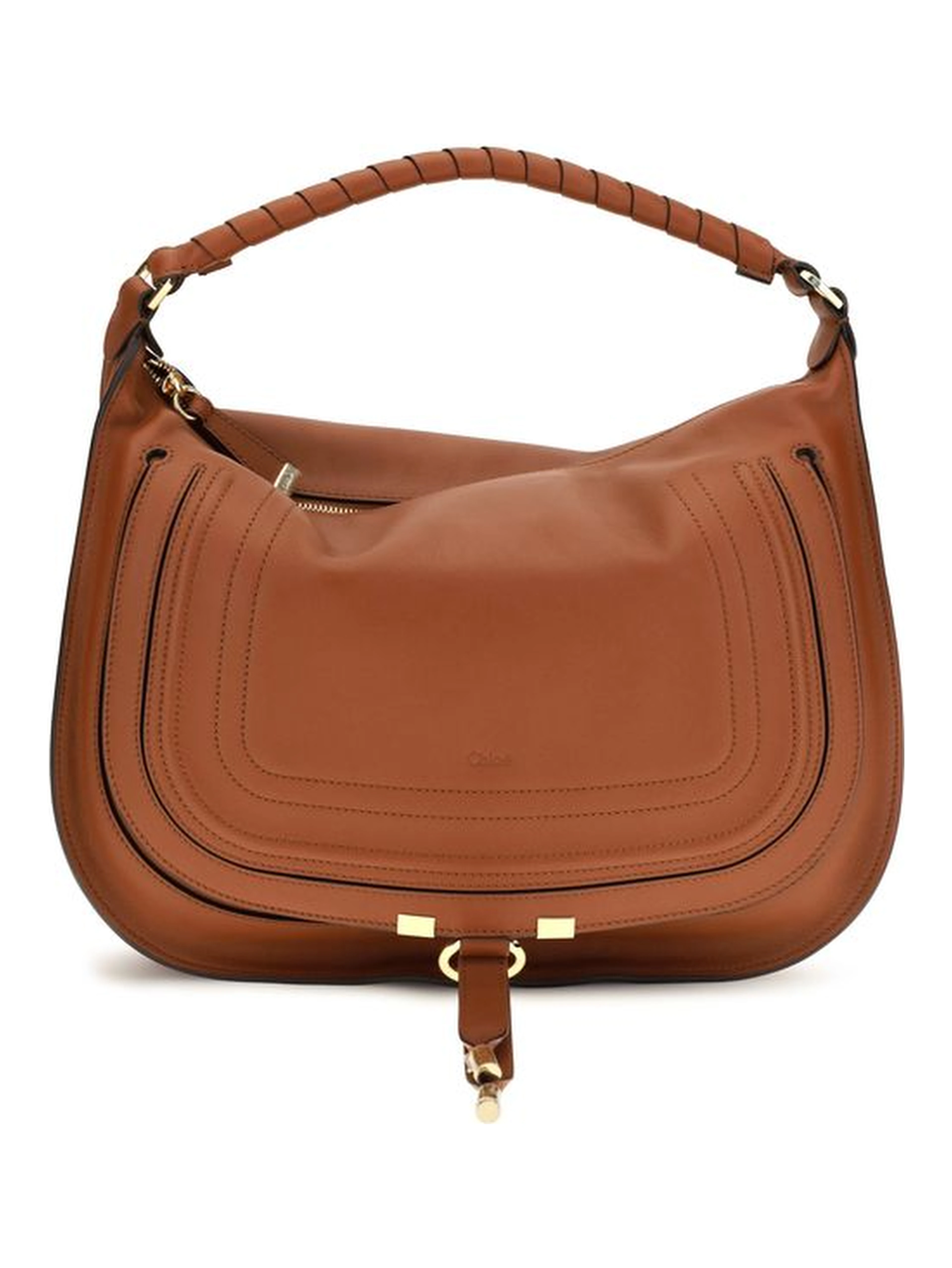 Brown Calf Leather Bos Taurus Shoulder Bag