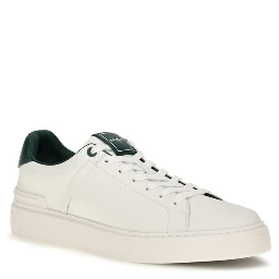 White Calf Leather Bos Taurus Sneakers