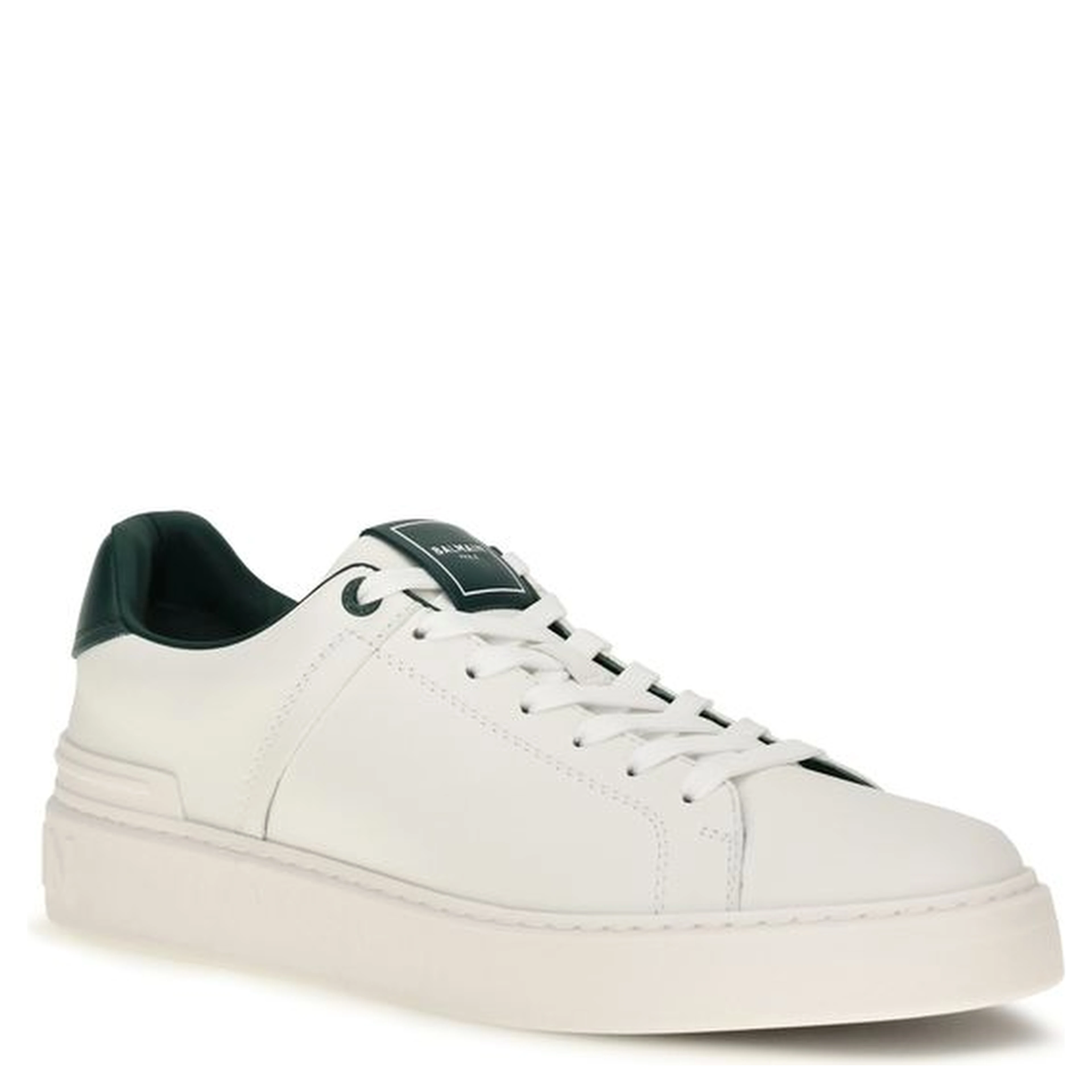 White Calf Leather Bos Taurus Sneakers