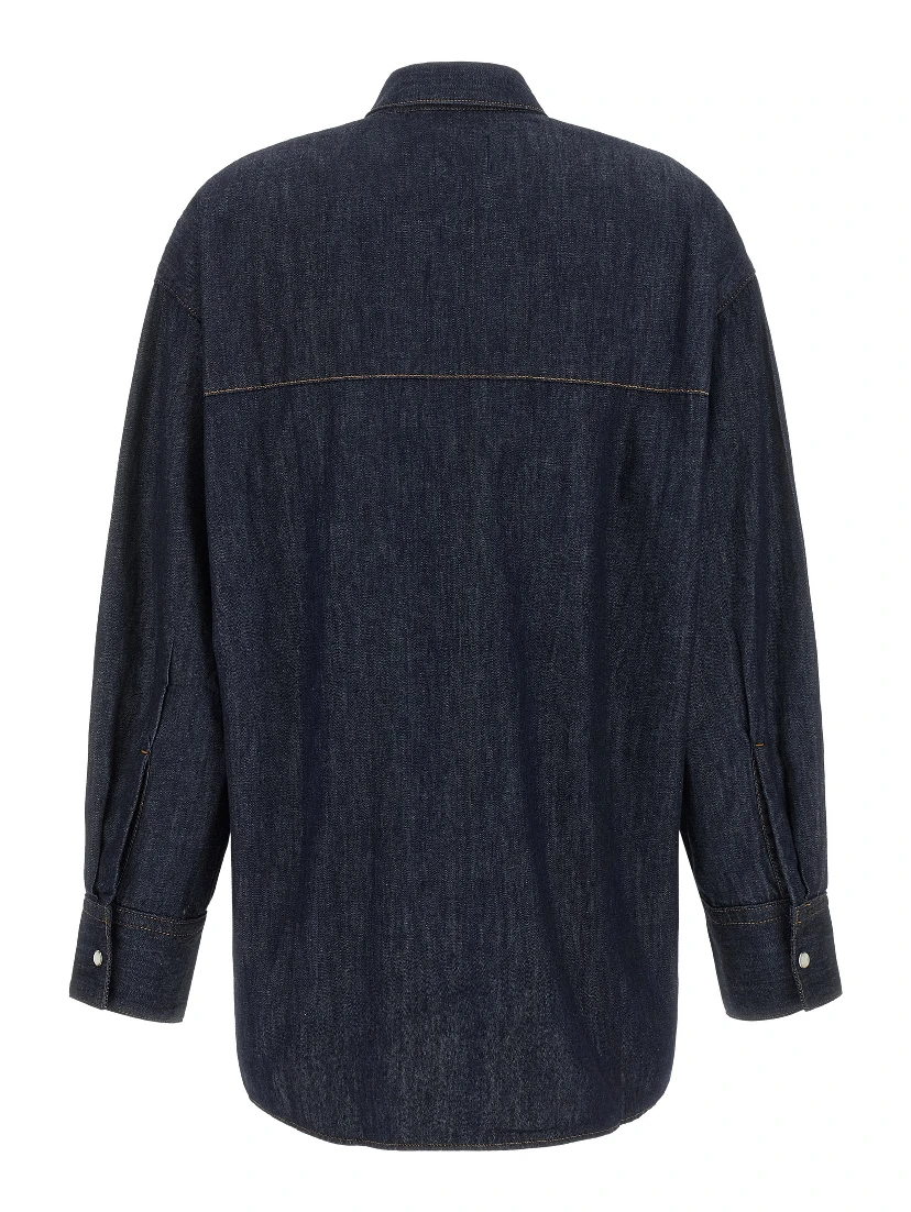 Blue Cotton Blouse