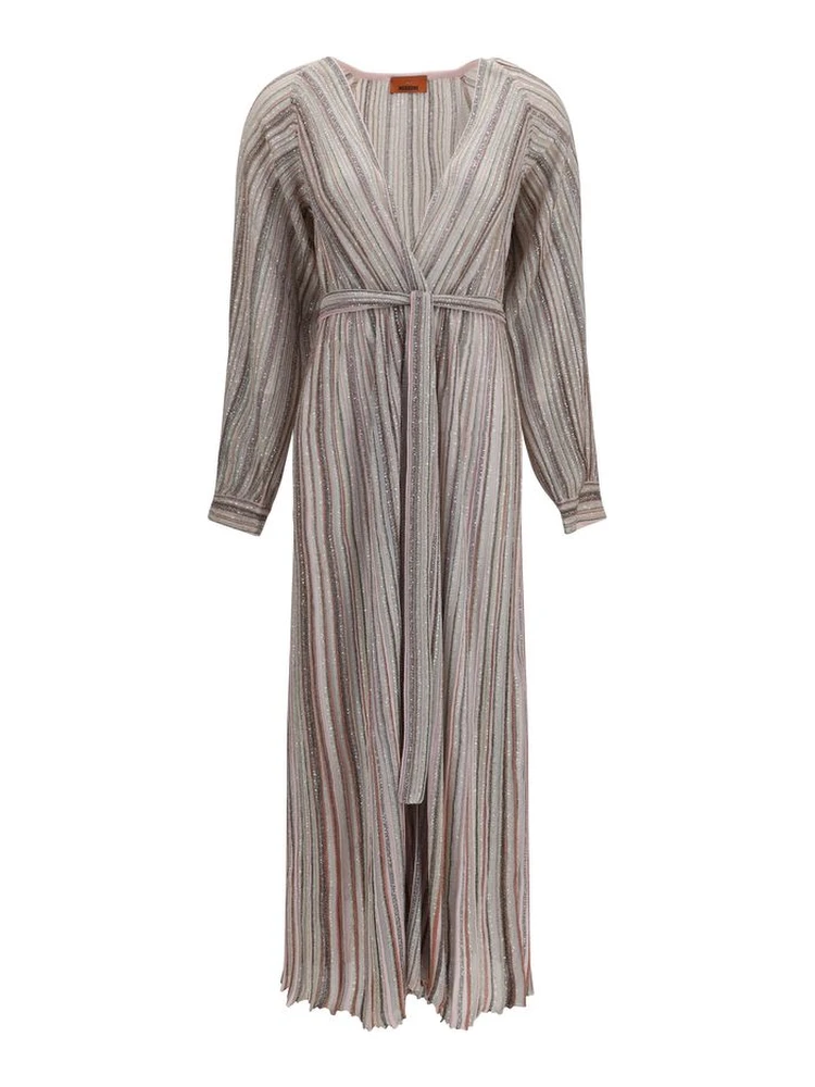Multicolor Viscose Long Dress