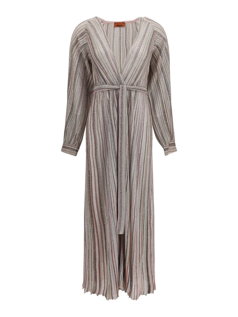 Multicolor Viscose Long Dress