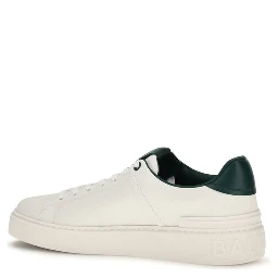White Calf Leather Bos Taurus Sneakers