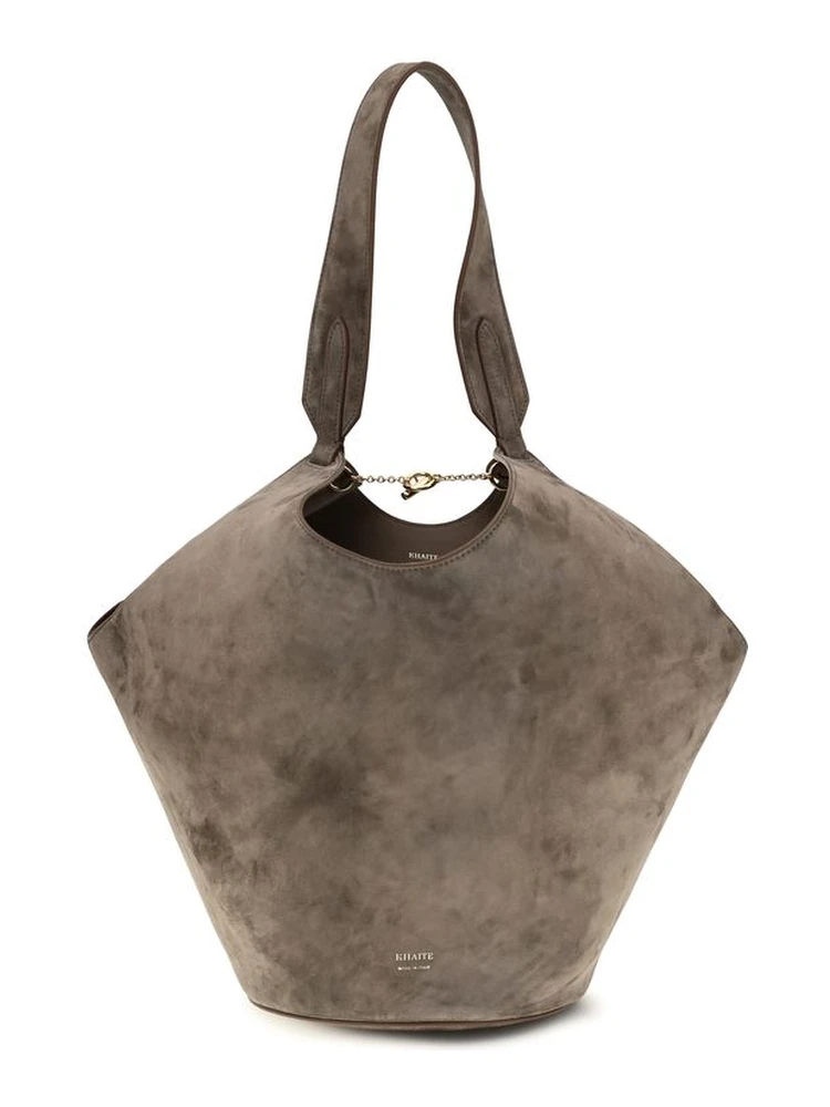Beige Calf Leather Bos Taurus Shoulder Bag