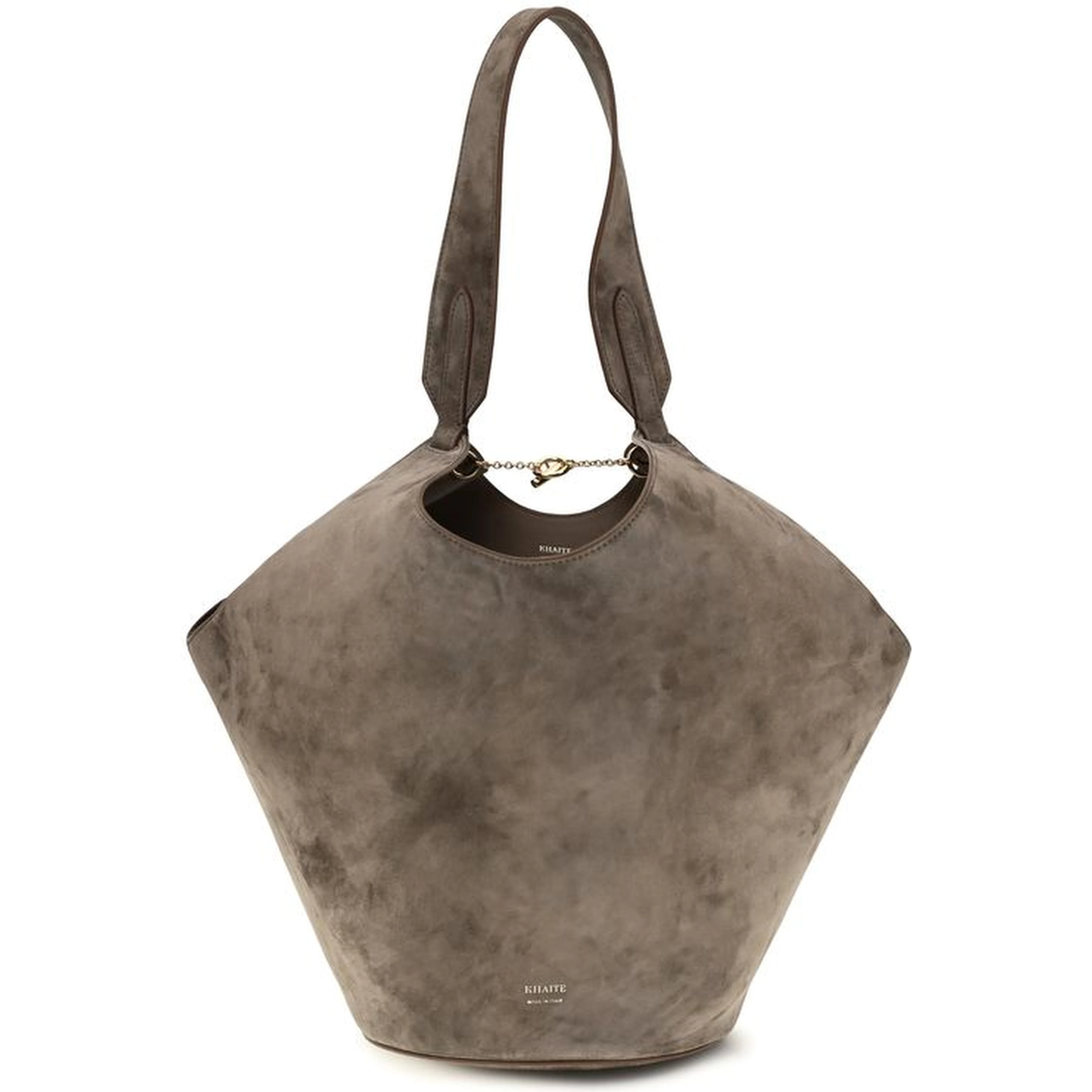 Beige Calf Leather Bos Taurus Shoulder Bag