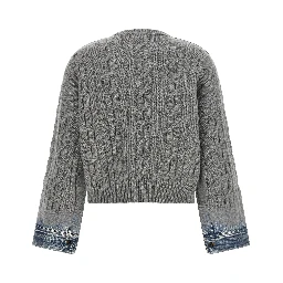 Gray Cotton Cardigan