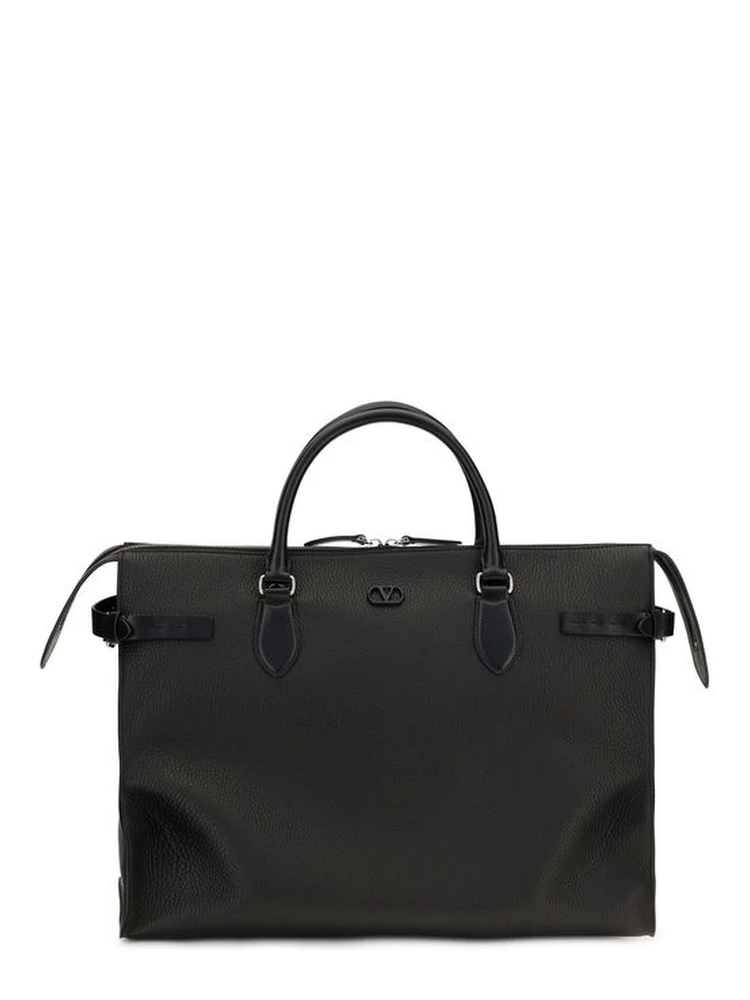 Black Calf Leather Bos Taurus Shoulder Bag