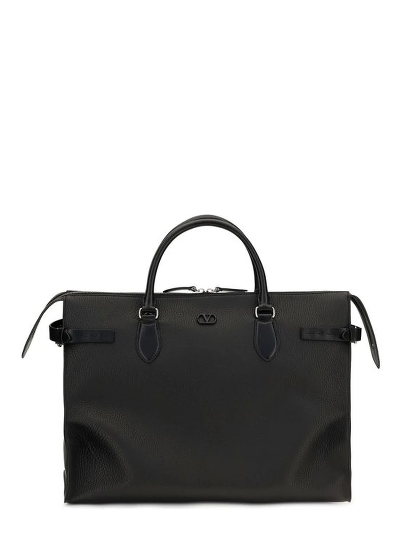 Black Calf Leather Bos Taurus Shoulder Bag