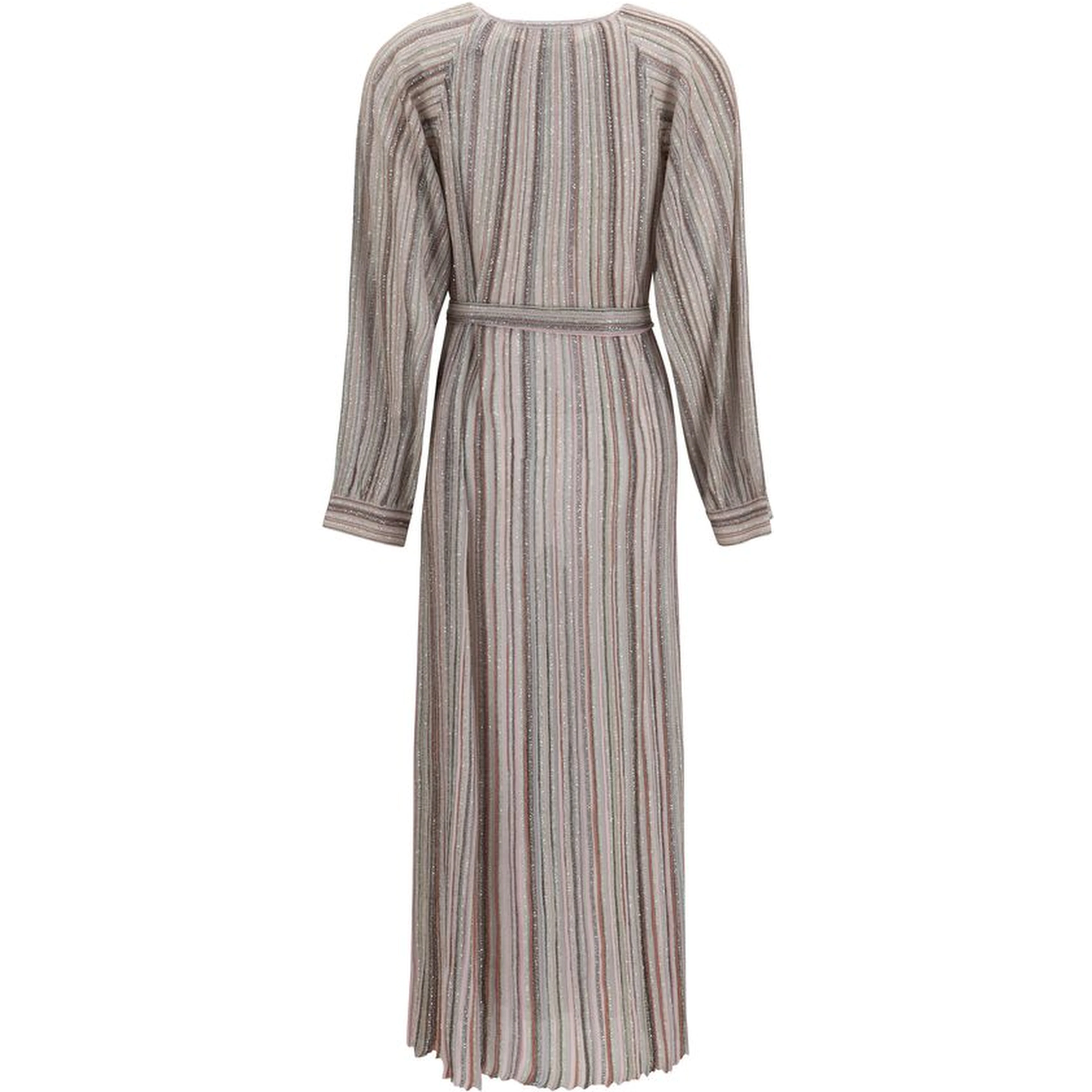 Multicolor Viscose Long Dress