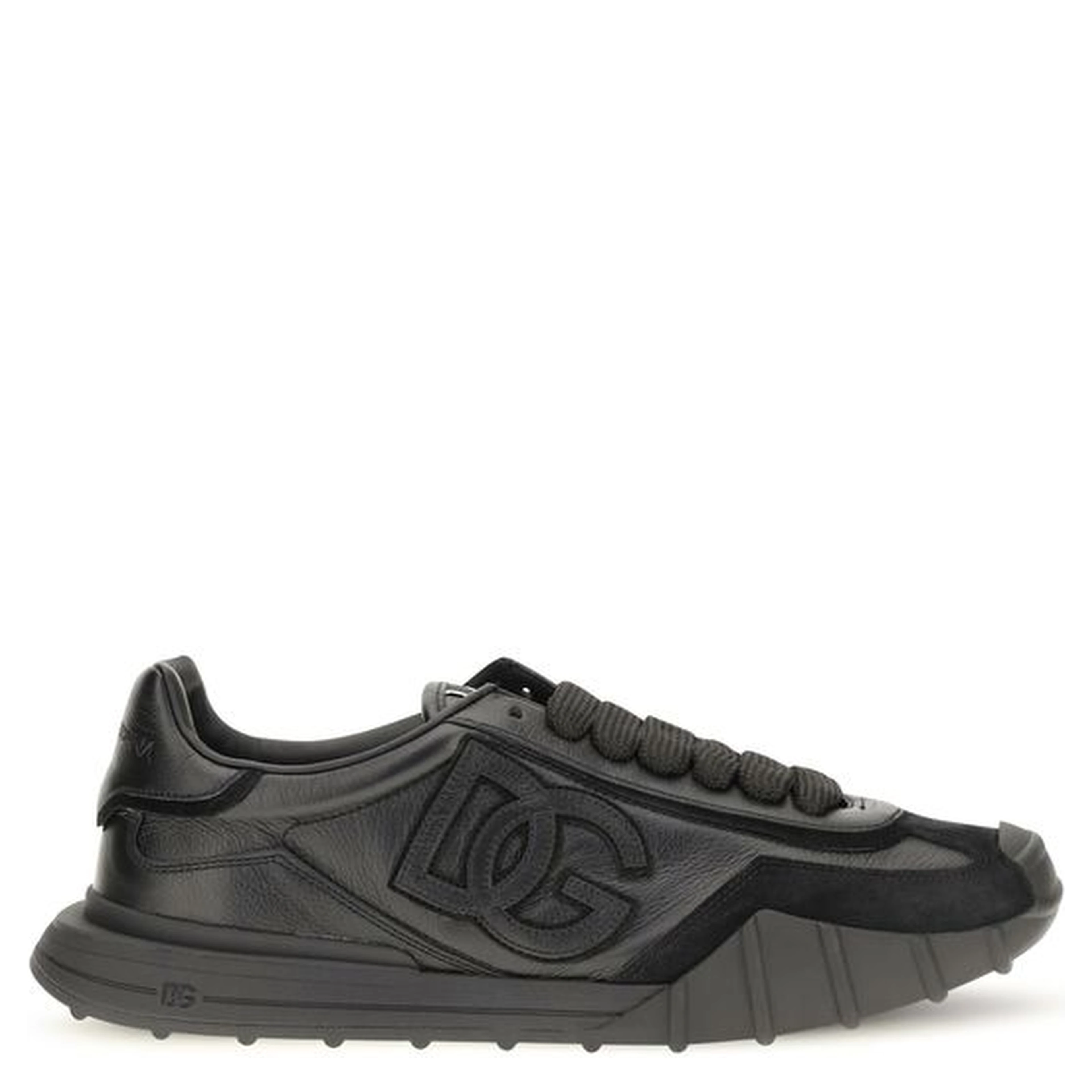 Black Calf Leather Bos Taurus Athletic Sneakers