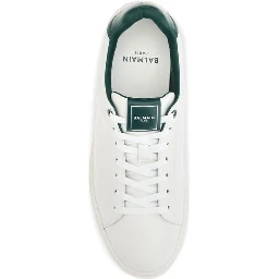 White Calf Leather Bos Taurus Sneakers