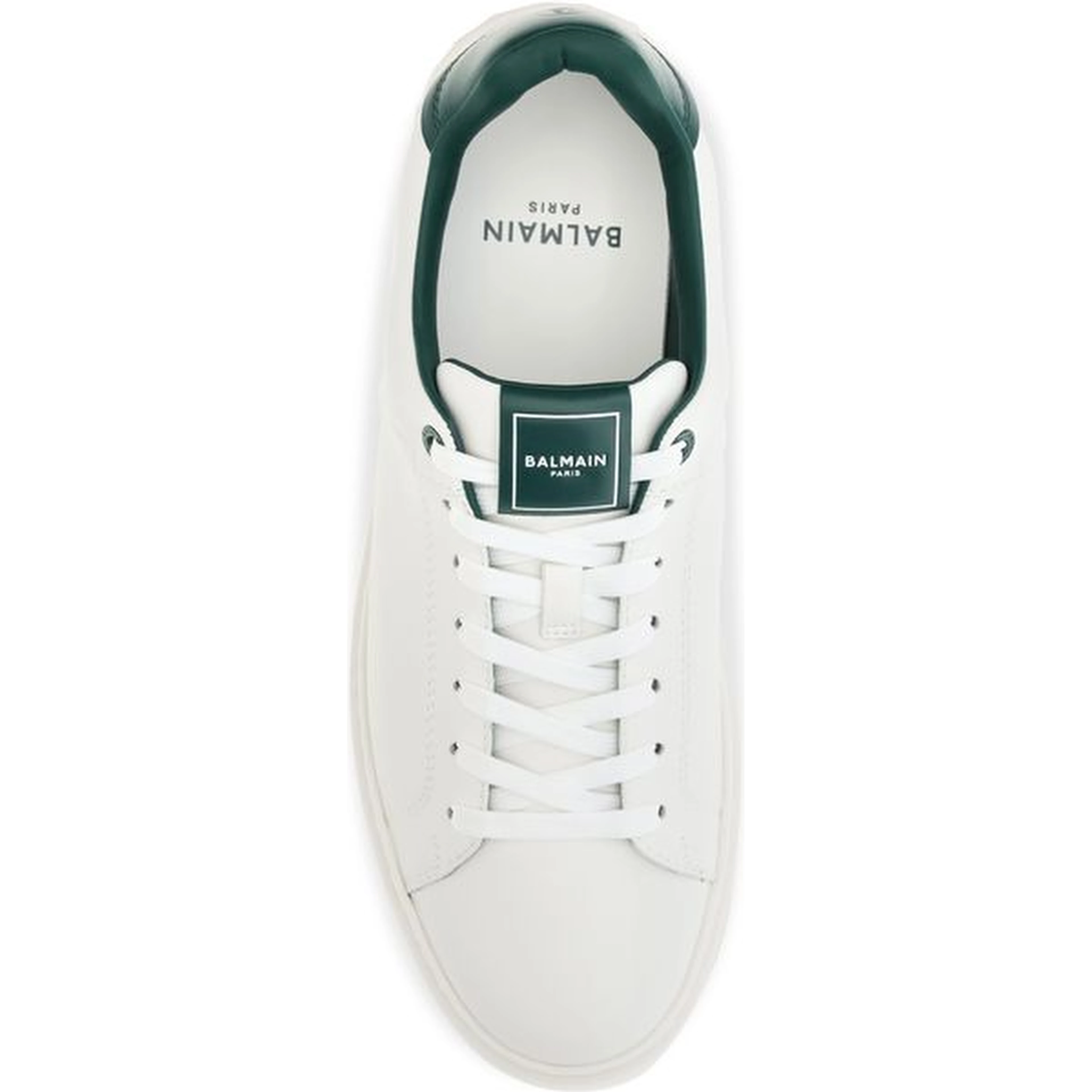White Calf Leather Bos Taurus Sneakers