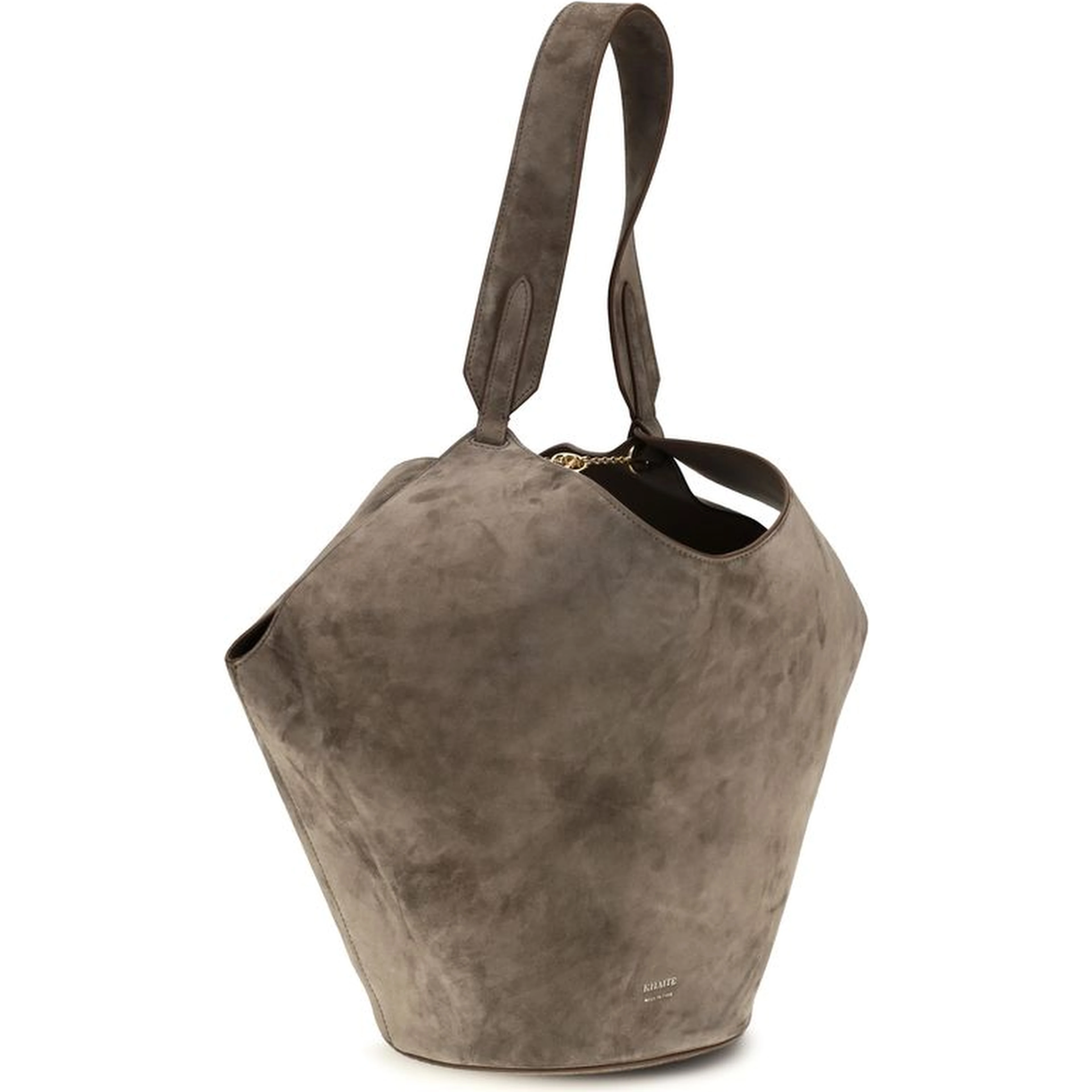 Beige Calf Leather Bos Taurus Shoulder Bag