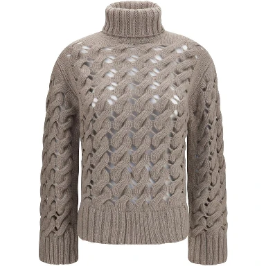 Beige Wool Oves Aries Turtleneck