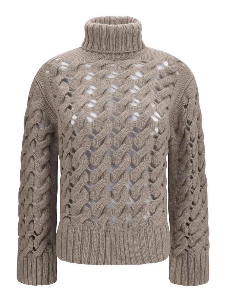 Beige Wool Oves Aries Turtleneck