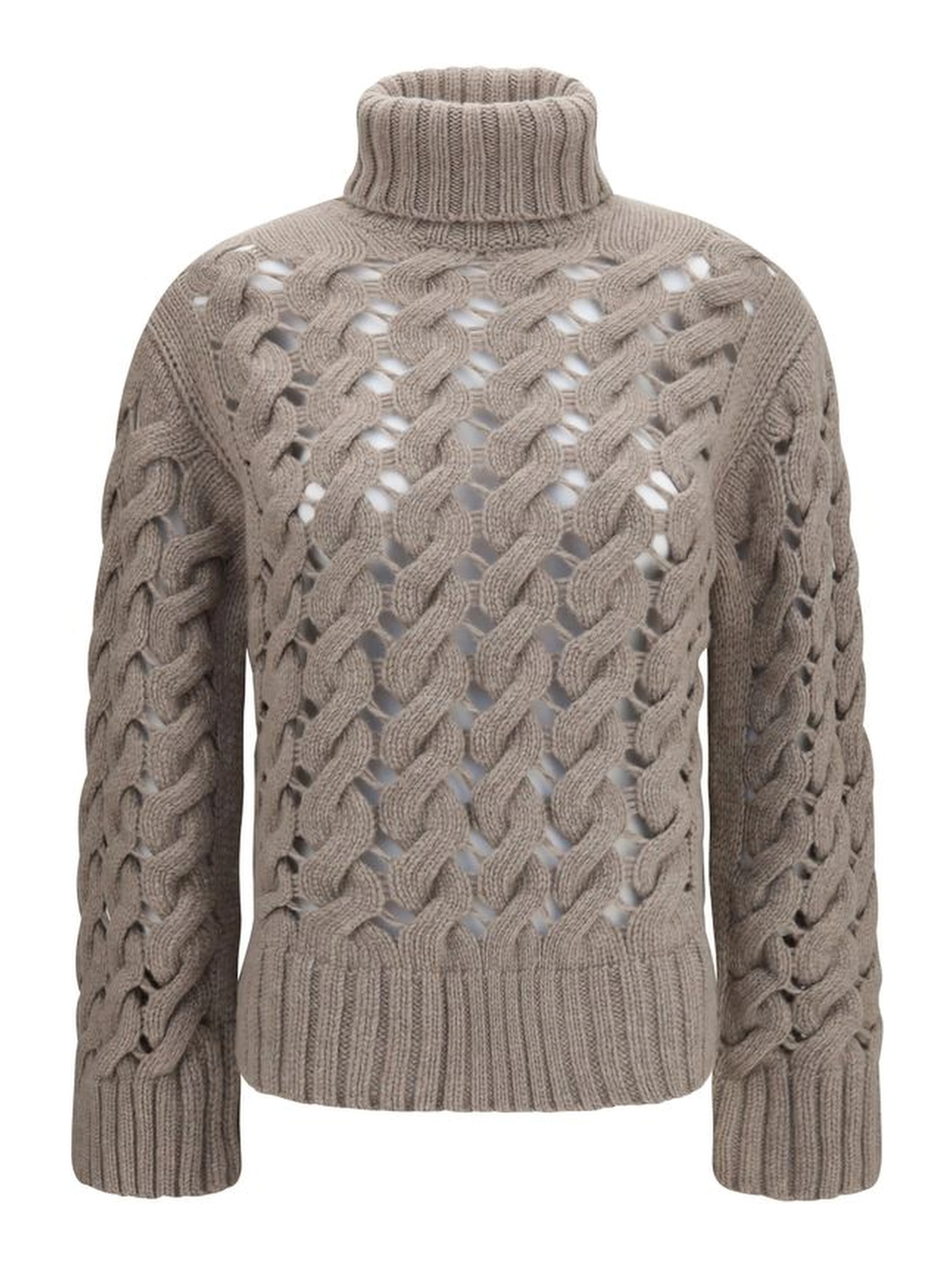 Beige Wool Oves Aries Turtleneck