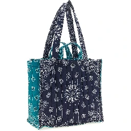 Blue Cotton Tote Bag