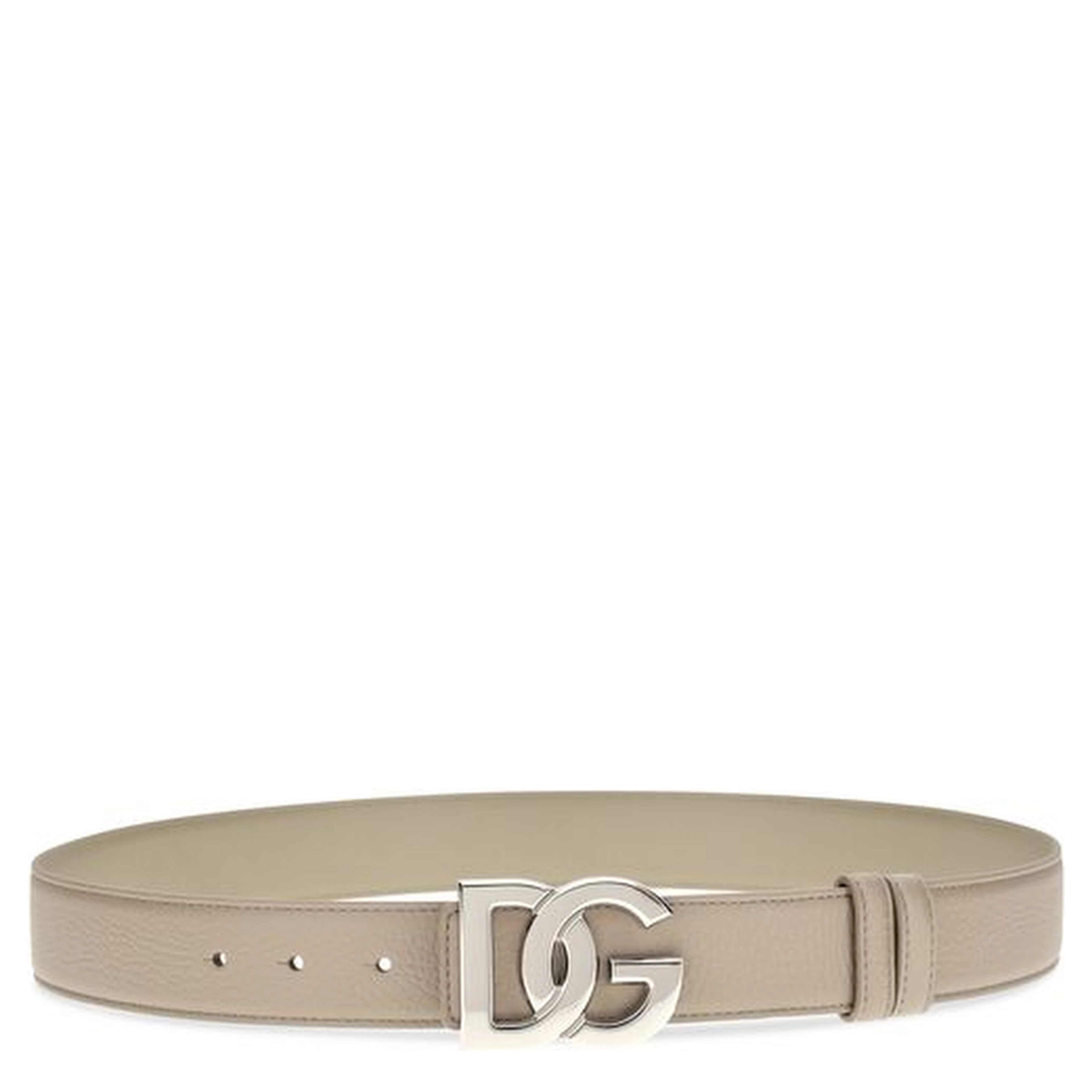 Beige Calf Leather Bos Taurus Regular Belt