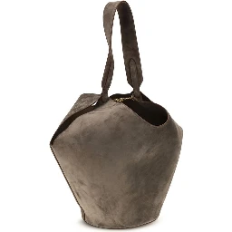 Beige Calf Leather Bos Taurus Shoulder Bag