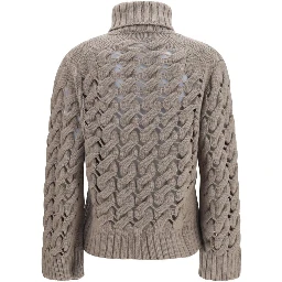 Beige Wool Oves Aries Turtleneck