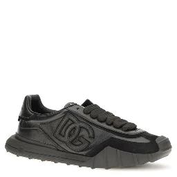 Black Calf Leather Bos Taurus Athletic Sneakers