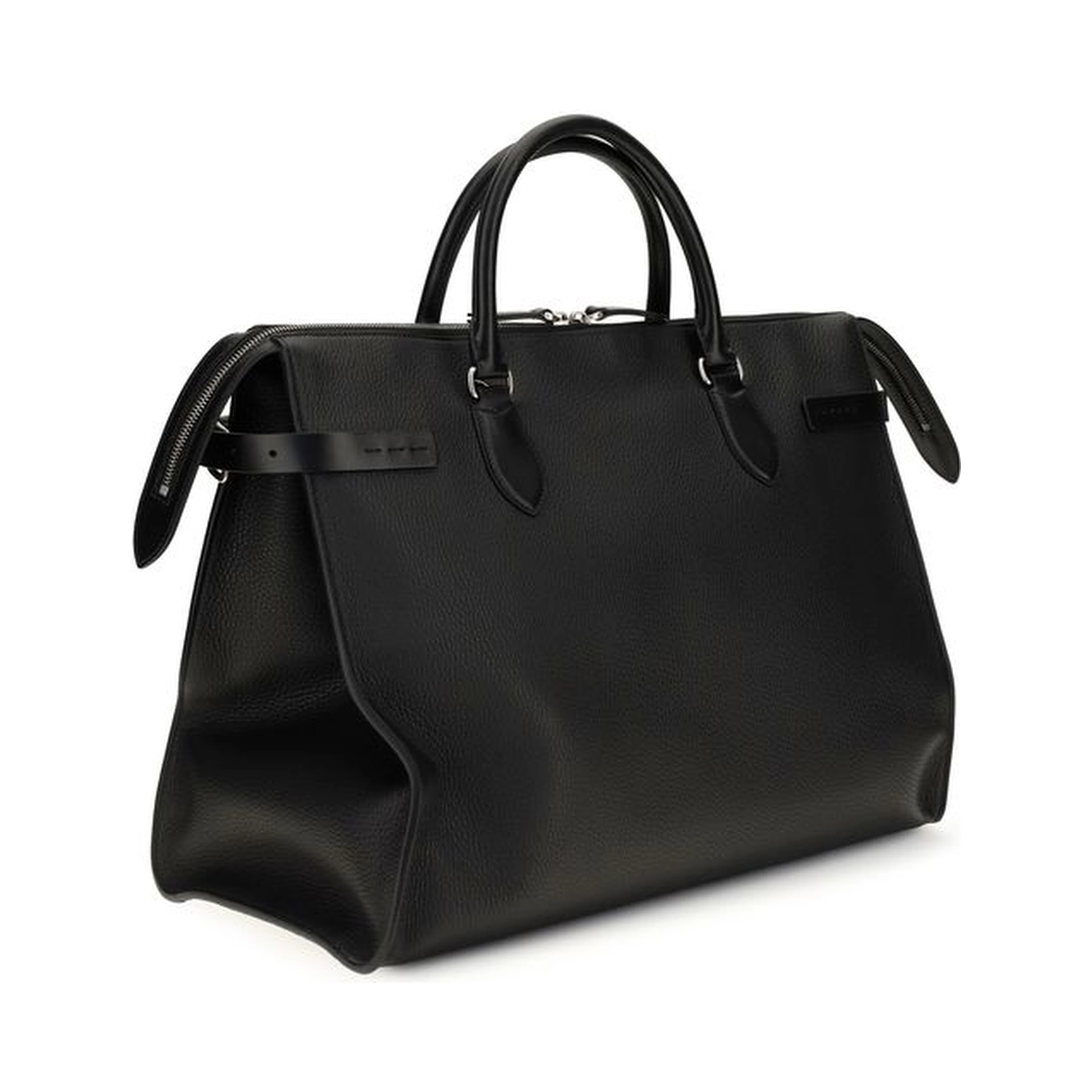 Black Calf Leather Bos Taurus Shoulder Bag