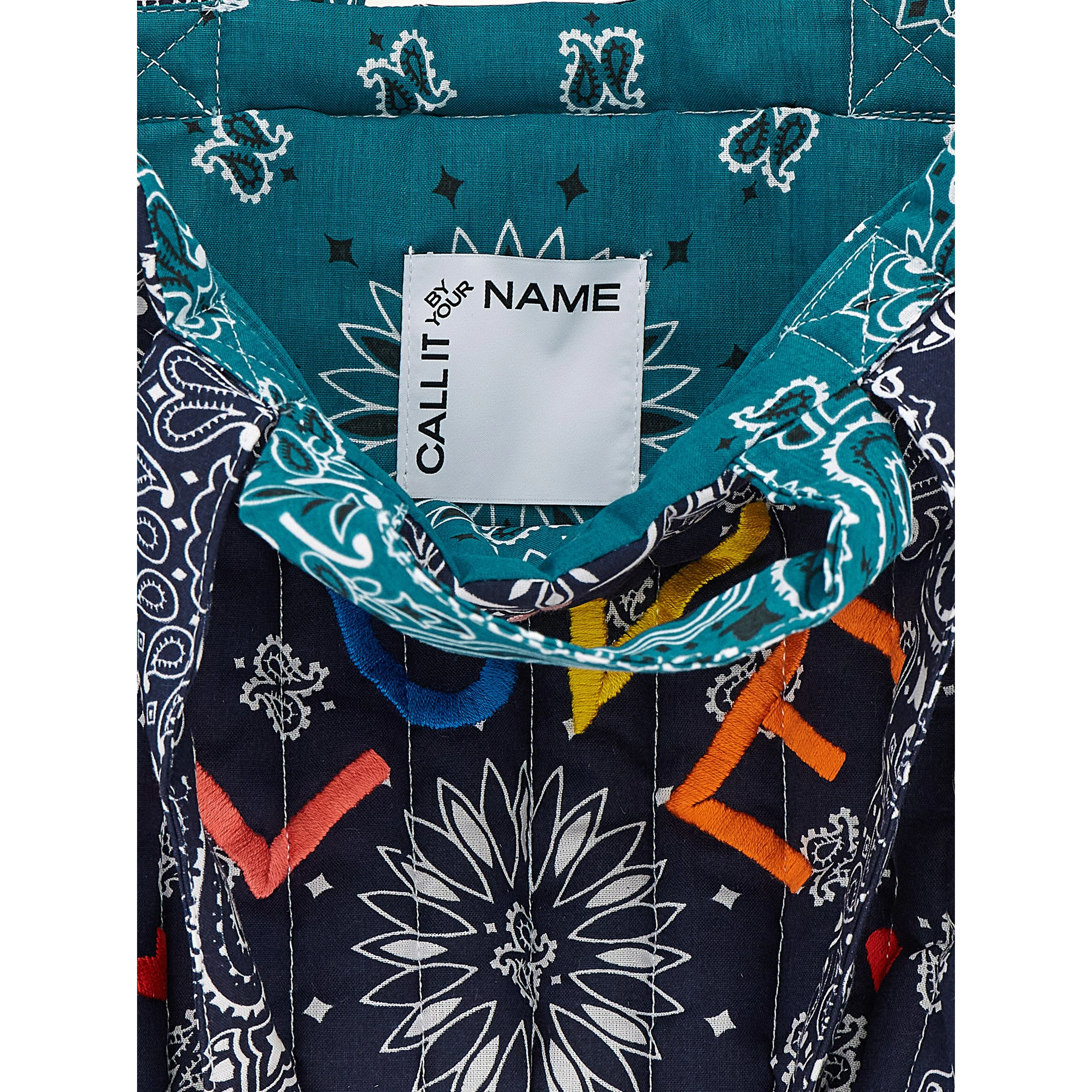 Blue Cotton Tote Bag