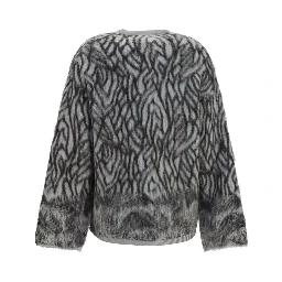 Gray Alpaca Vicugna Pacos Cardigan