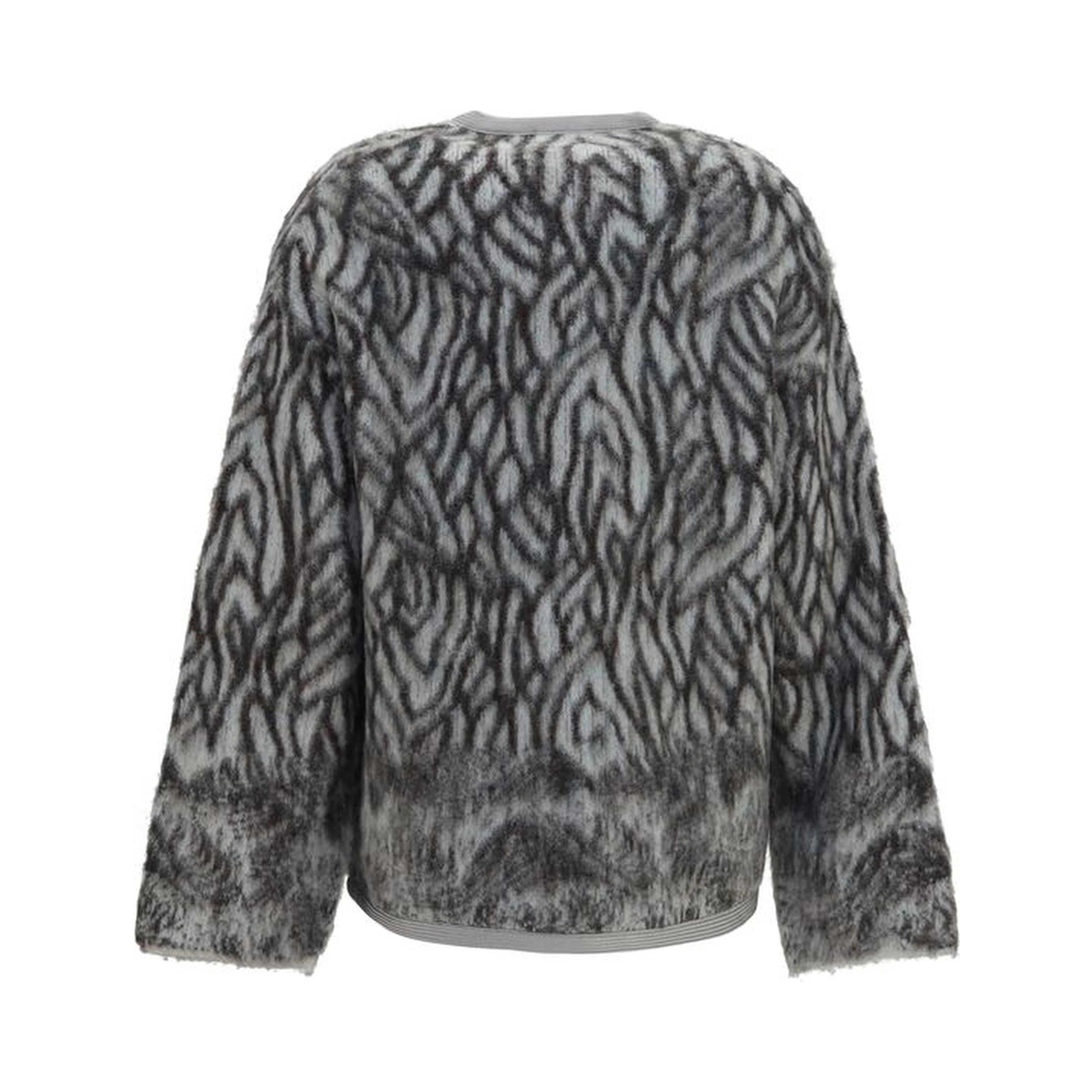 Gray Alpaca Vicugna Pacos Cardigan