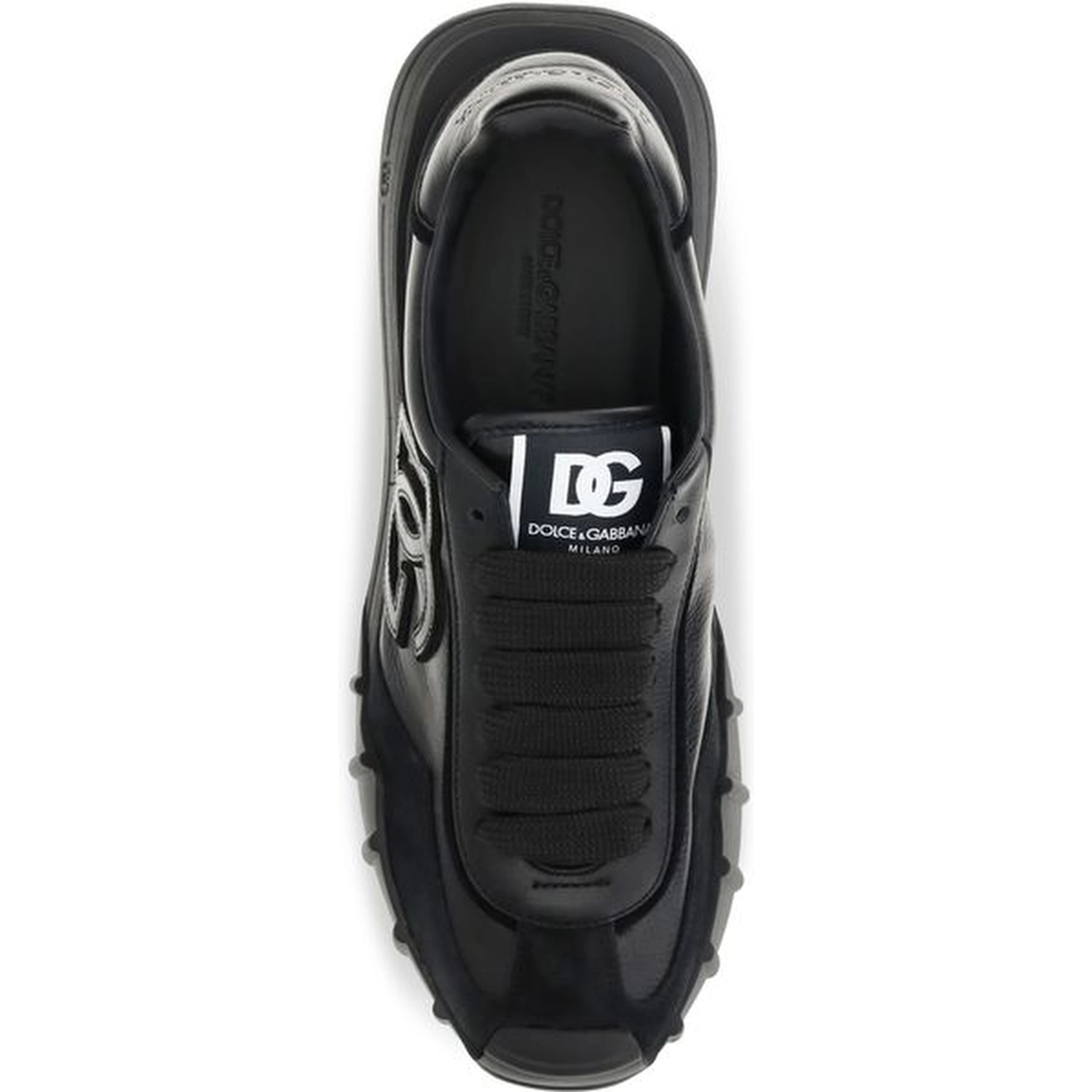 Black Calf Leather Bos Taurus Athletic Sneakers