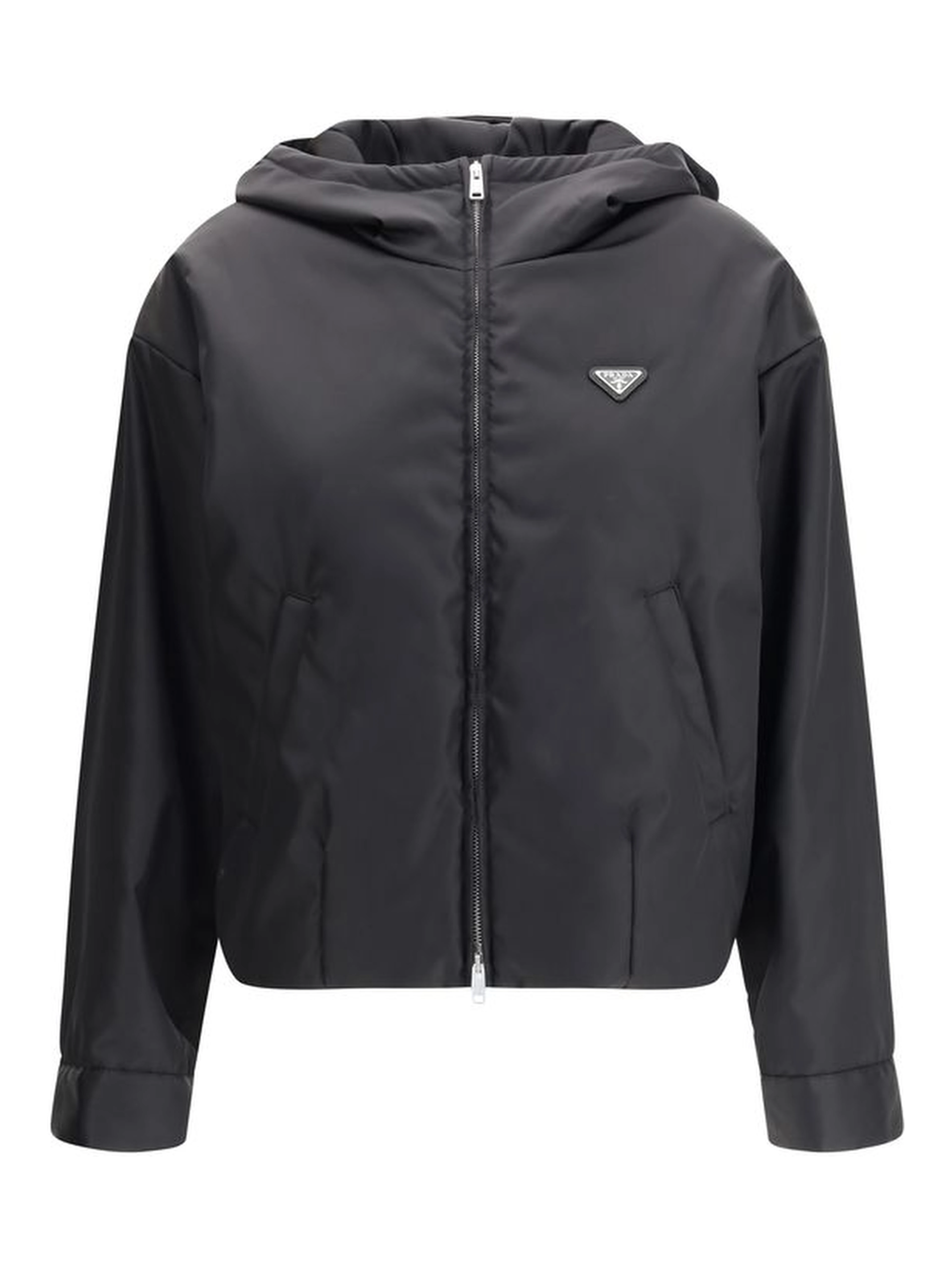 Black Recycled Polyamide Shell Jacket