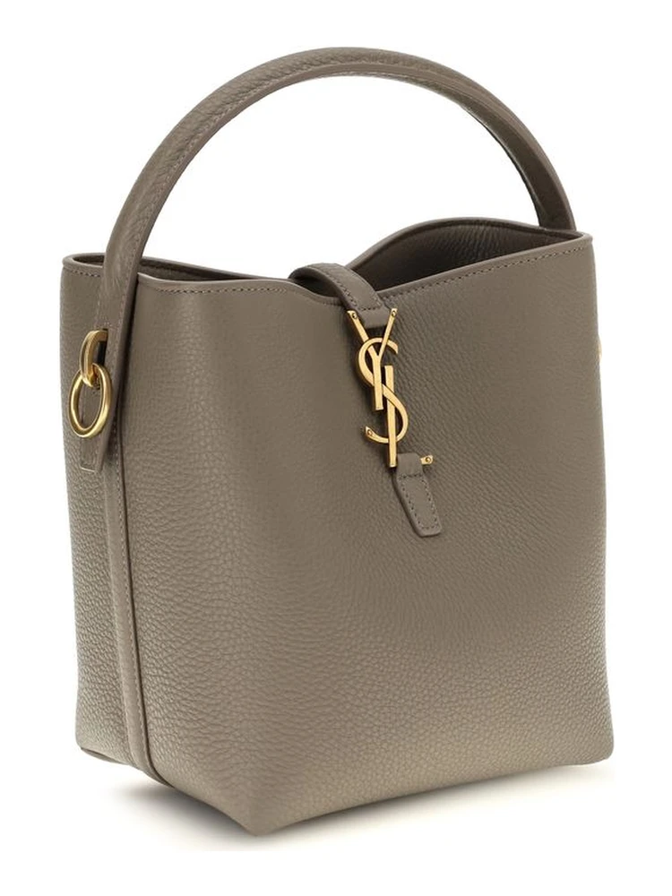 Beige Calf Leather Bos Taurus Backet Bag alternative