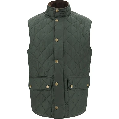 Green Polyamide Sleeveless Jacket