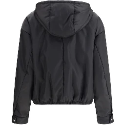 Black Recycled Polyamide Shell Jacket