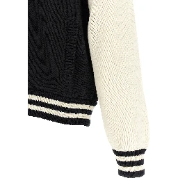 Bicolor Cotton Cardigan