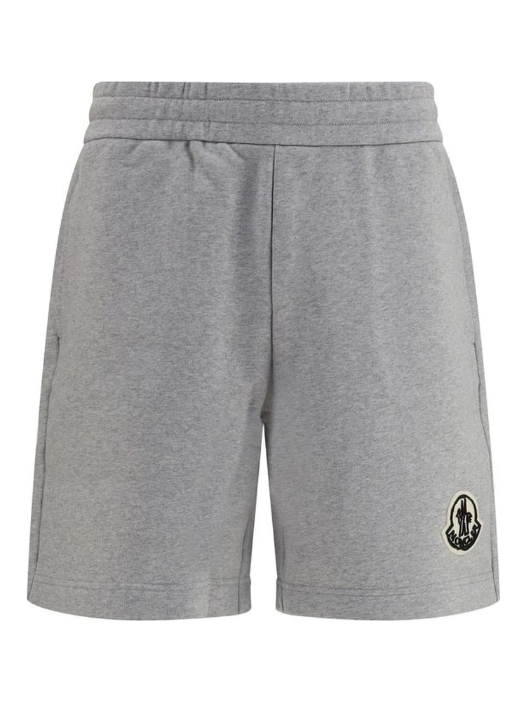 Gray Cotton Bermuda Shorts