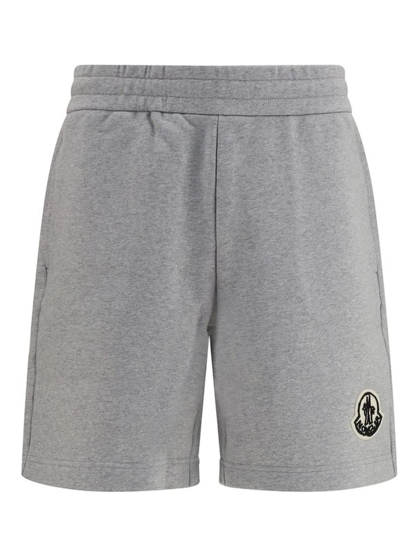 Gray Cotton Bermuda Shorts