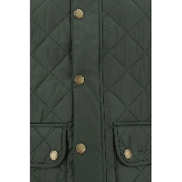 Green Polyamide Sleeveless Jacket